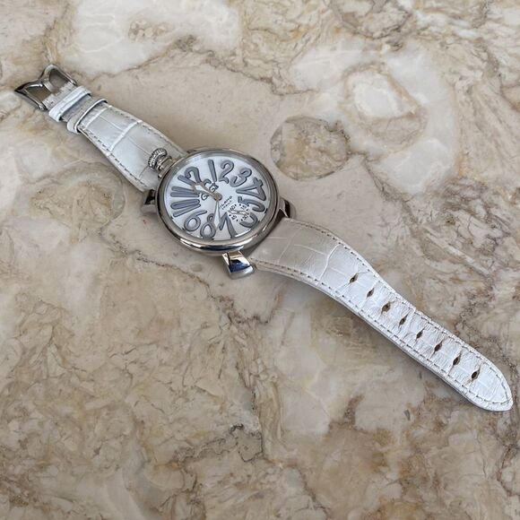 GaGà Milano Manuale 48mm Stainless Steel White - Picture 8 of 13
